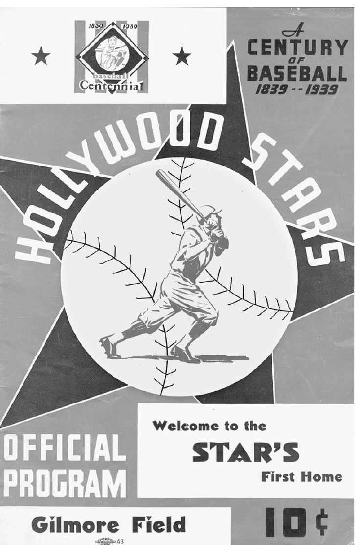 Program from Opening Day at Gilmore Field (1939). Photo via Richard Beverage Collection, The Hollywood Stars