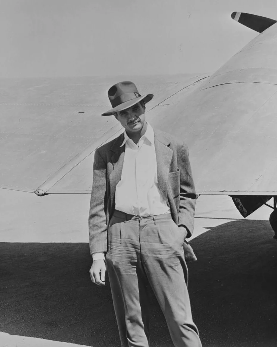 Howard Hughes in Los Angeles. Photo via UNLV Library (Aug. 6, 1947)