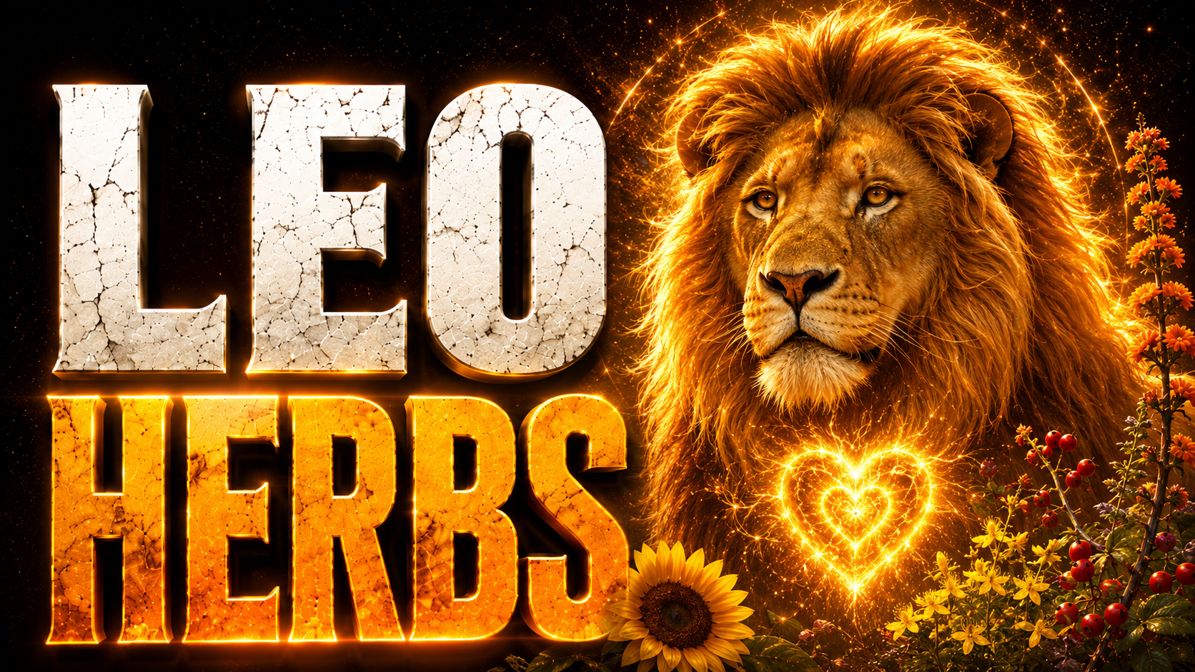 Leo Herbs: St John's Wort, Motherwort, Angelica, Sunflower, Hawthorn | Astro Herbalism