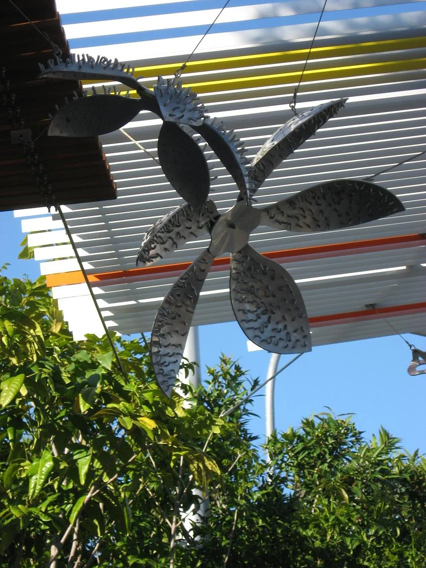 Sarah Rayner and Andrew McDonald. Melbourne Street, West End. 2004. Annealed aluminium and rivets.