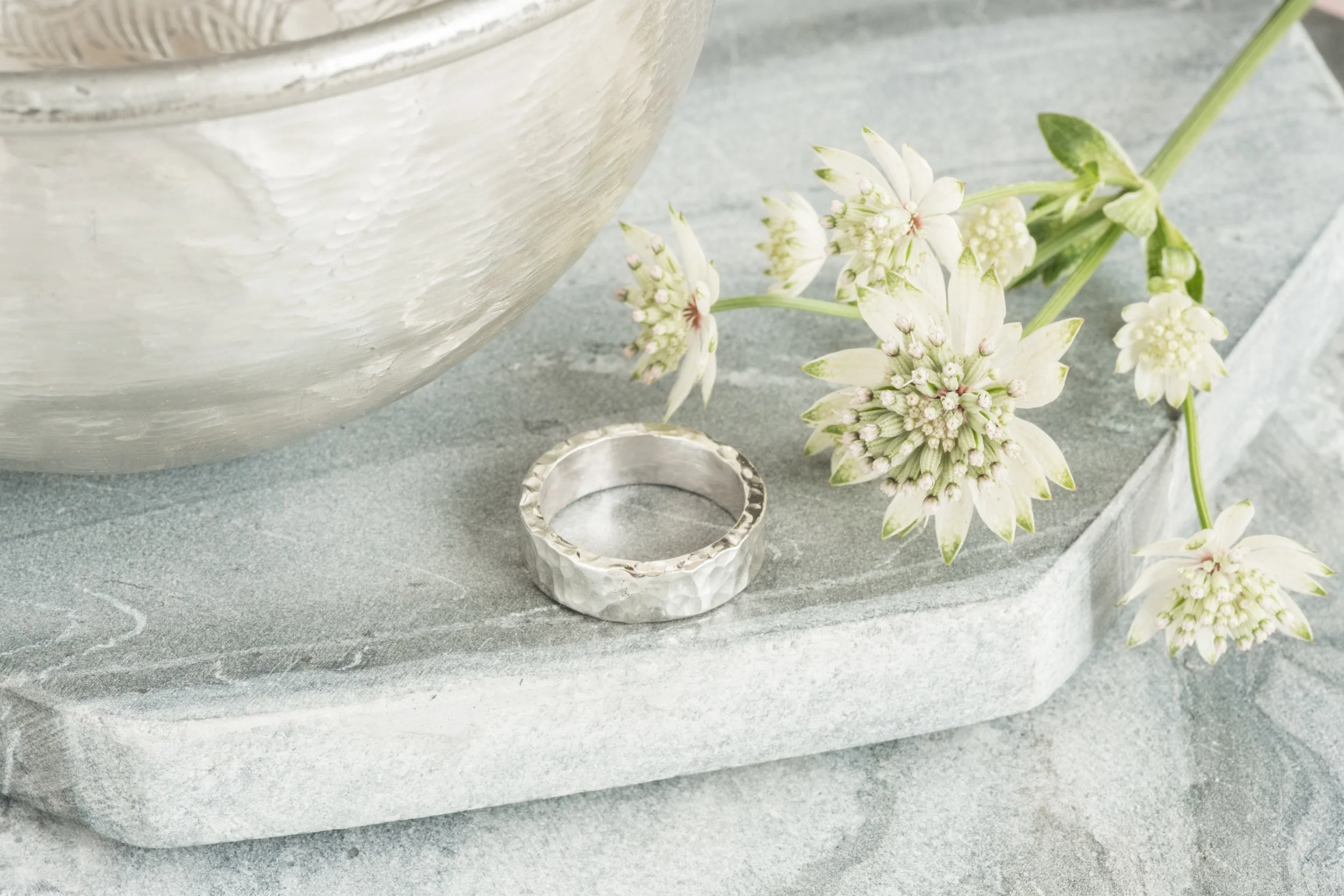 Hammered Silver Ring