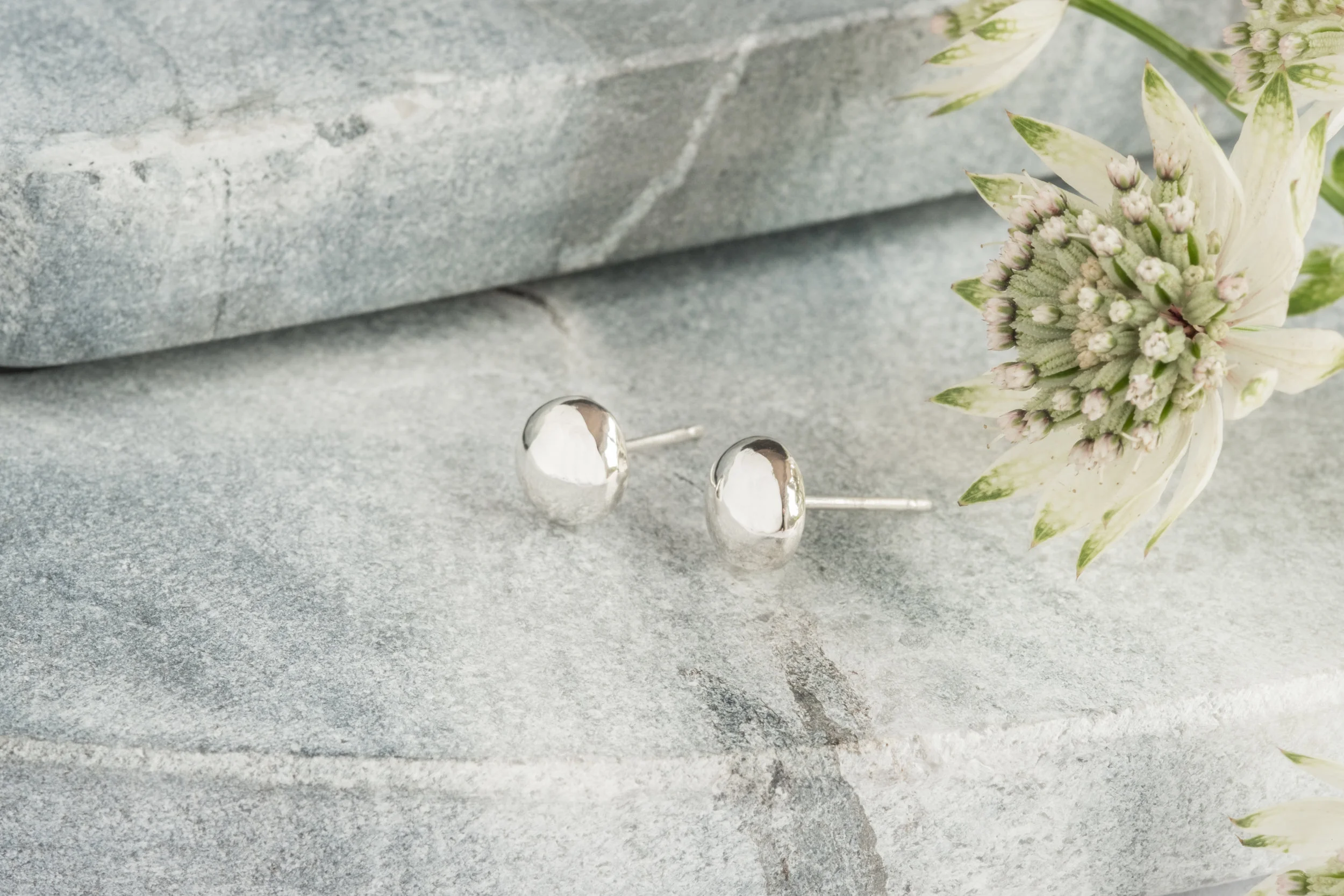 Lunar Half Stud Earrings