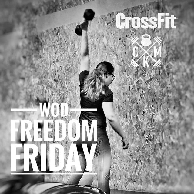 Freedom Friday
Feel Free, Stay Home 
We are in here together
Coach @maukmoerman has another great workout for you today
Wod DT
performed with KB/DB
Option A
5rnds FT
24 DL
18 Hang cleans 
12 S2O
Option B
10 rnds FT
12 DL
9 Hang cleans 
6 S2O

See for
