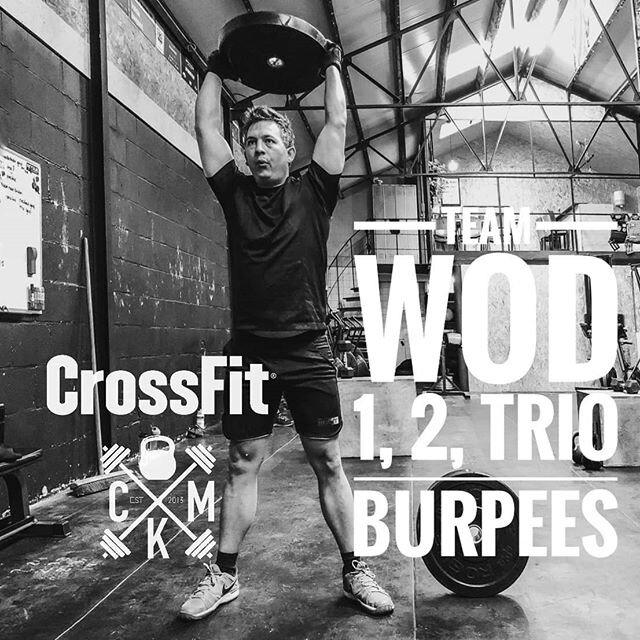 We are in it together, so let's work together. #sunday #funday Home edition 
Coach @ron_boogaard_cf has a workout that you can do with your whole #crossfitfamily
When you are quick enough, then is the number of #burpees low
See for full instructions 