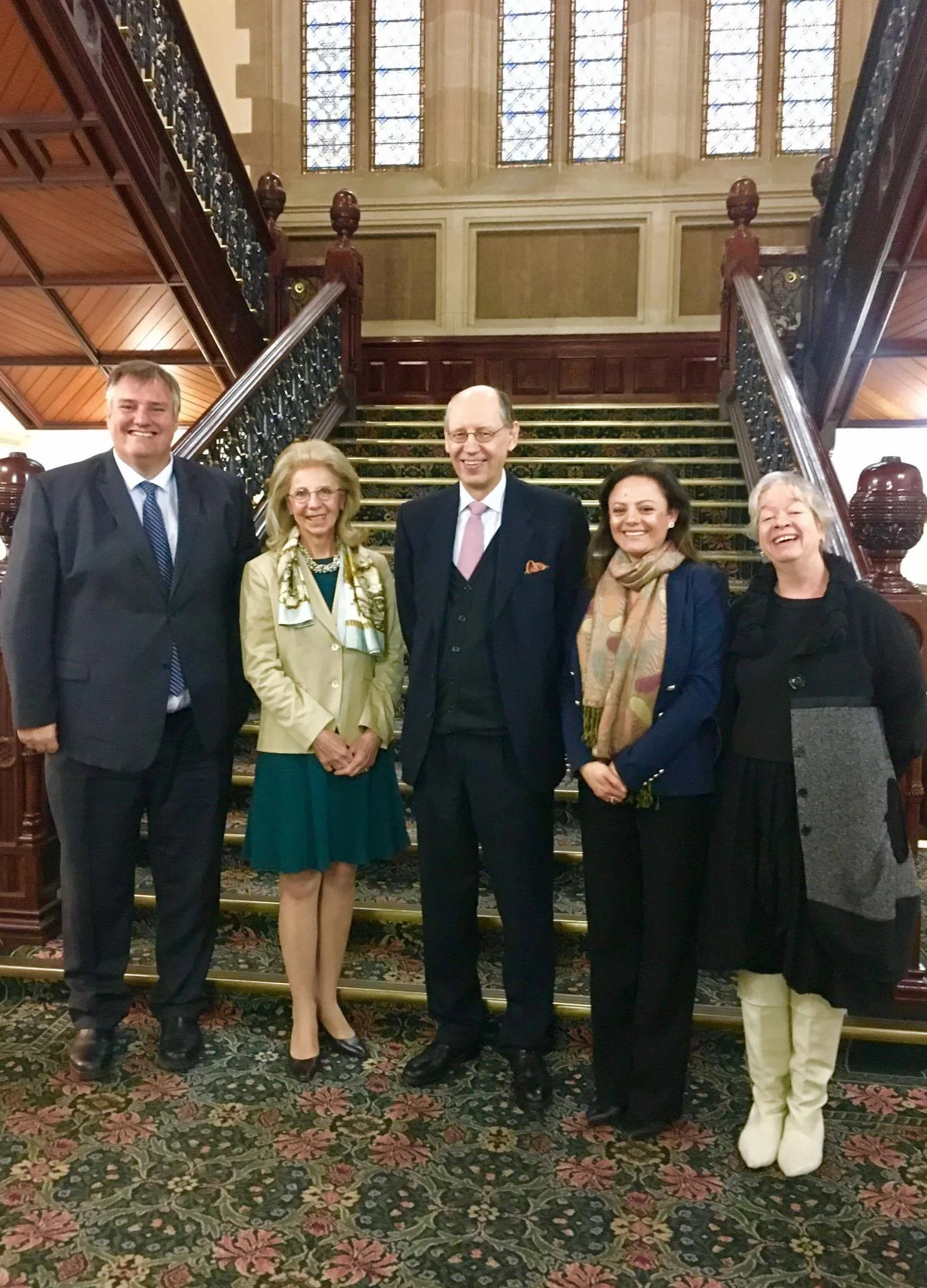 Meeting the Ambassador of Finland and his wife to discuss my PHD research.