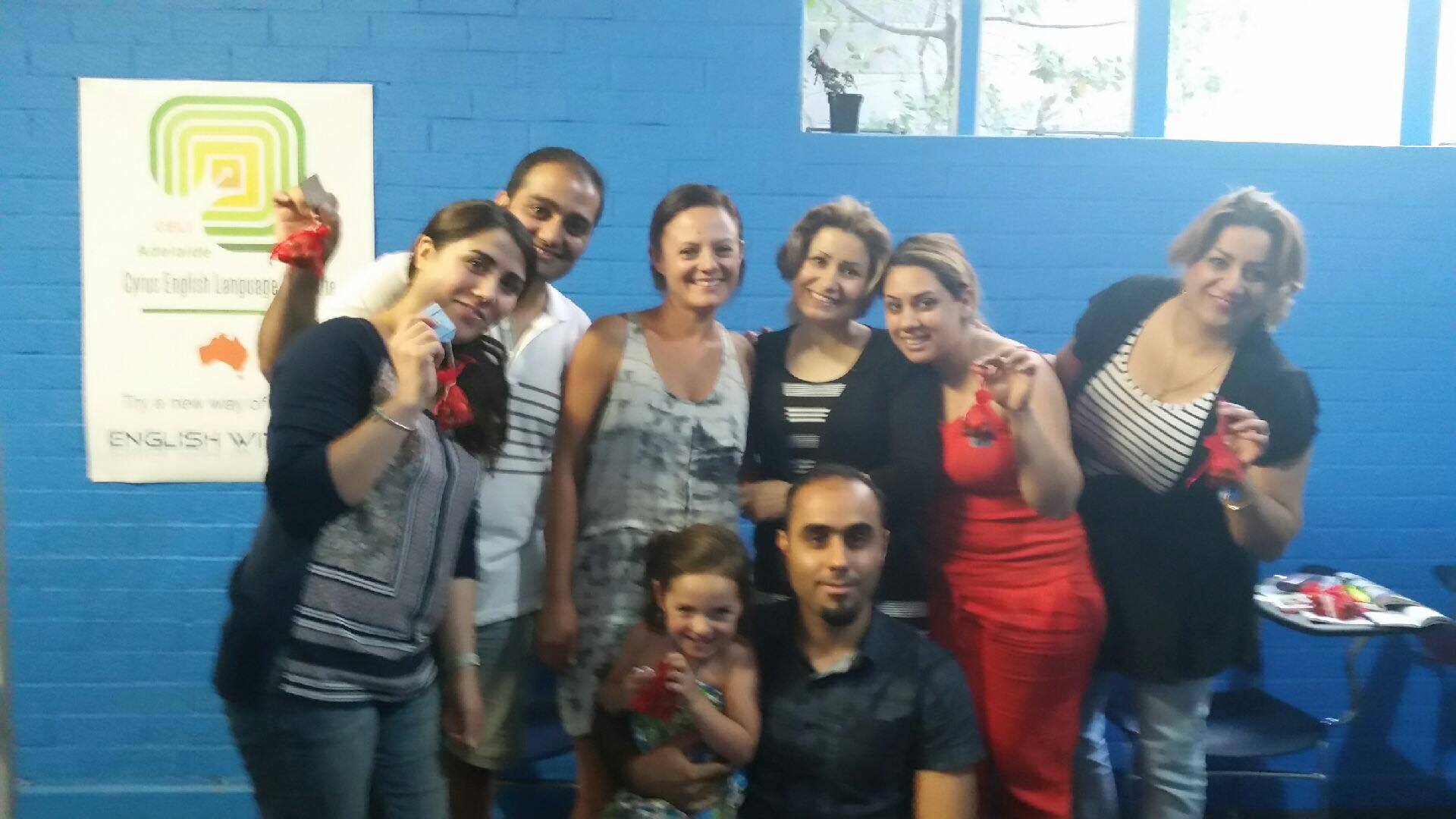 Co-teaching English to the most amazing group of Iranian refugees