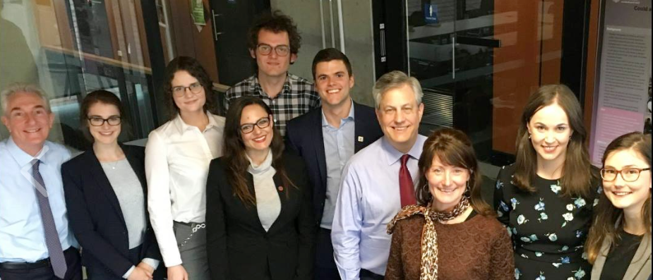 Lester Wynne Jones, Westpac State General Manager and Brian Hartzer, Westpac Group CEO, Alissa Nightingale, Scholarship Program Lead, Westpac Bicentennial Foundation and us...