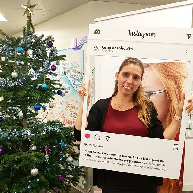 Meet Reka Biro- a finance graduate from @uniwestminster who started her placement through GiH and has been made permanent in her role!😊👍#gih #recruitment #nhs #careerfairs #getinvolved #belatedchristmas
