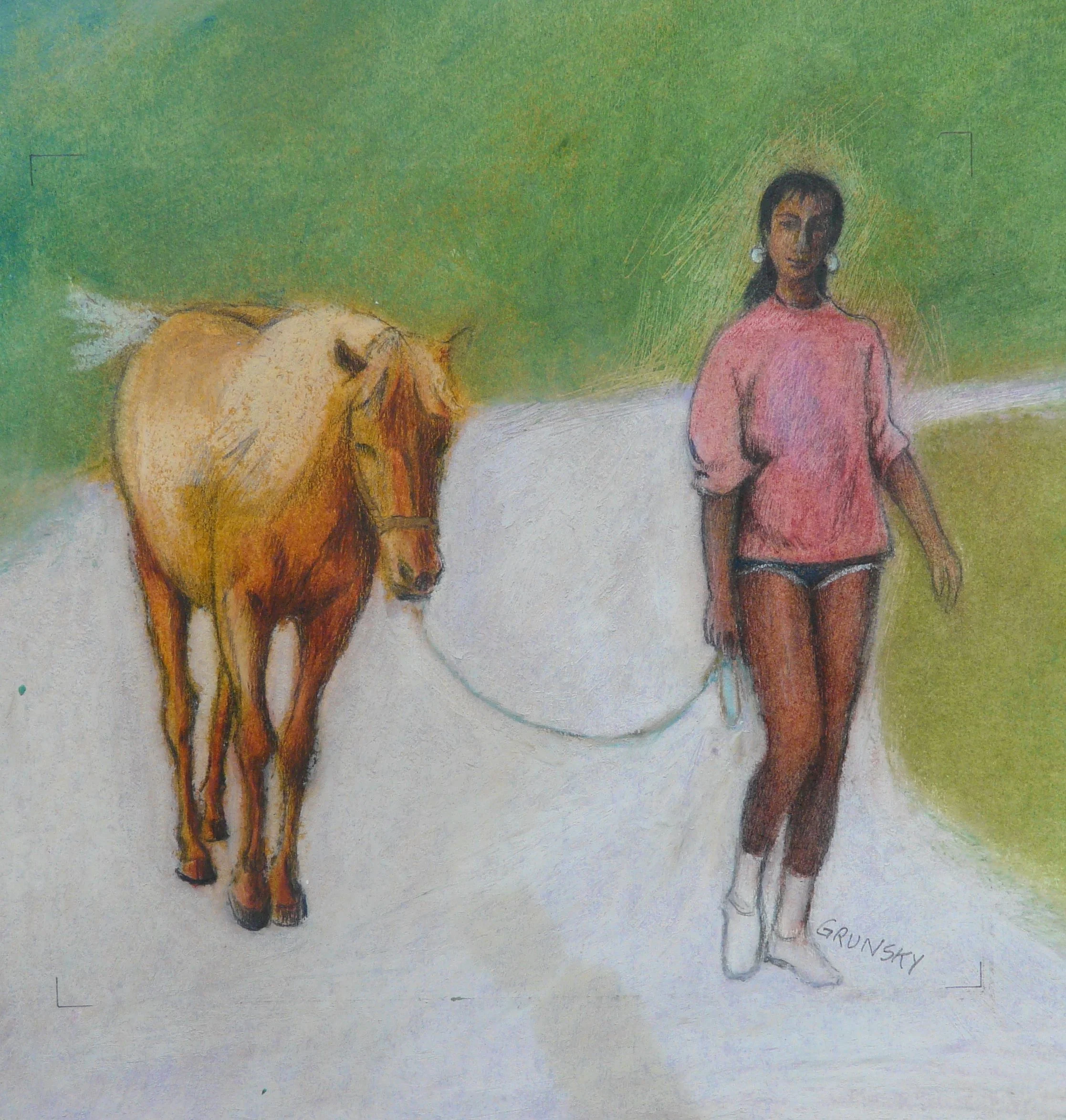 Girl With Horse