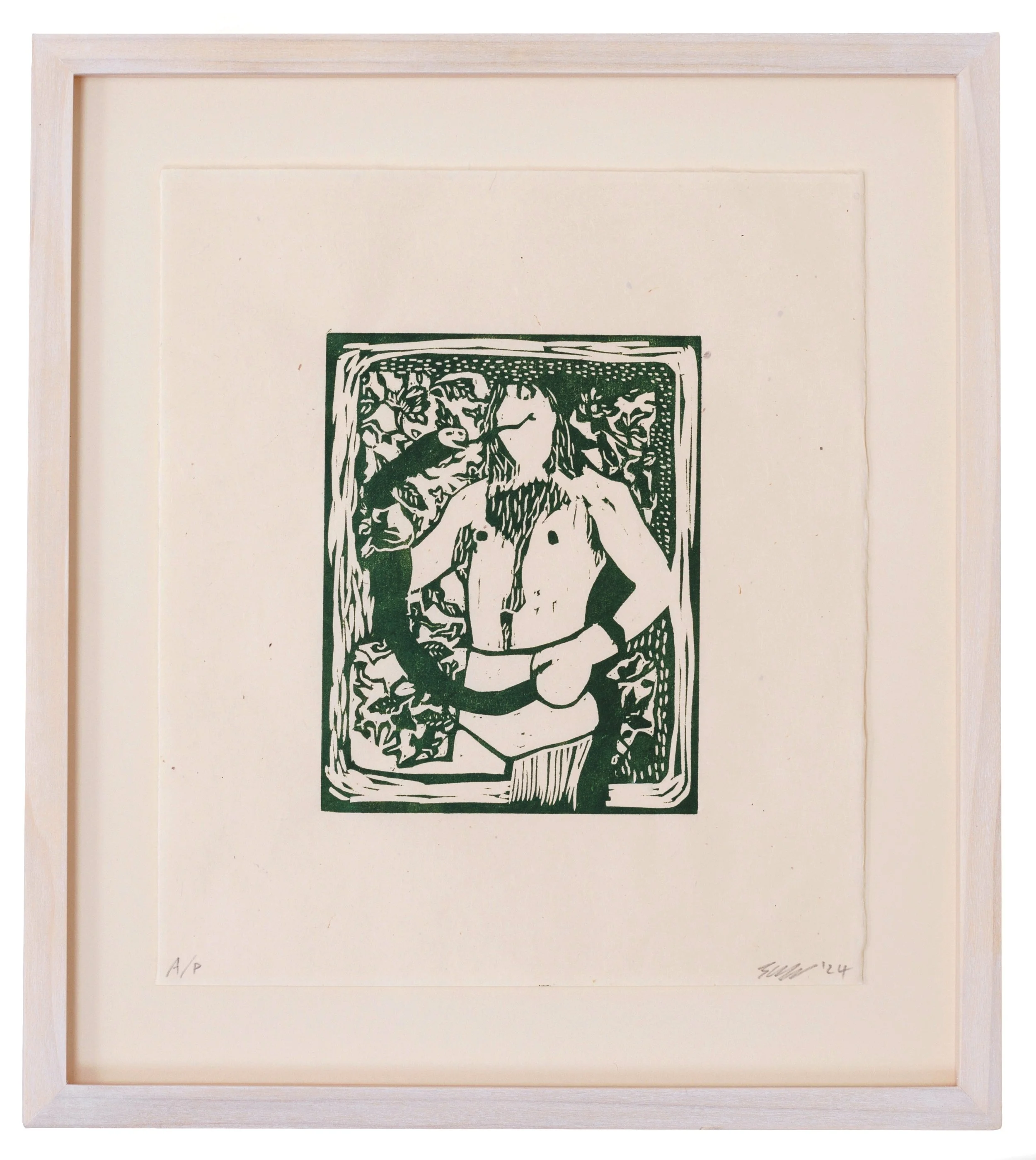 Man Holding A Snake Study