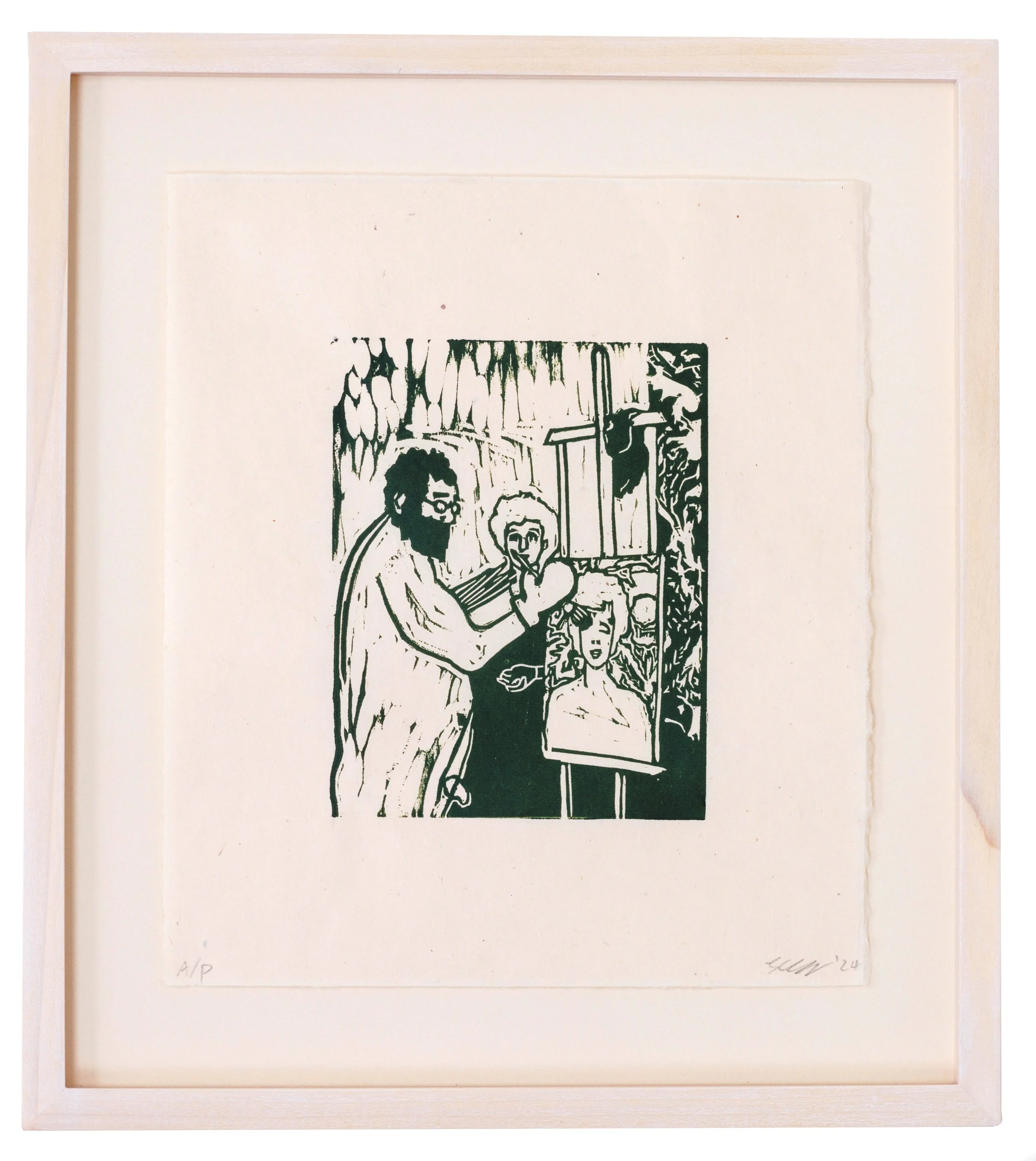 Man Painting A Woman Study