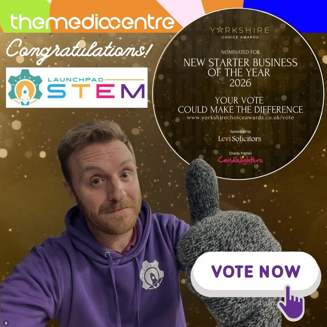 Congratulations to @launchpadstem on being nominated for New Starter Business of the Year at the Yorkshire Choice Awards!

Adam has worked incredibly hard over the past year, inspiring young minds and sparking a genuine love and enjoyment of STEM sub