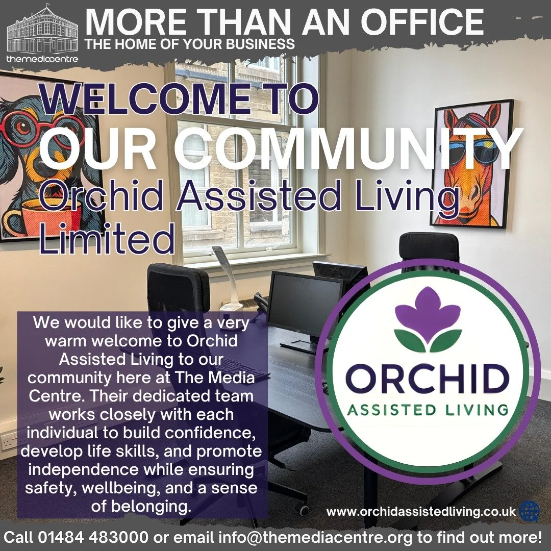 We're excited to welcome Orchid Assisted Living Limited to our hub of businesses here at The Media Centre!

Orchid Assisted Living provides person centred supported living services, empowering individuals with tailored care to live independently and 