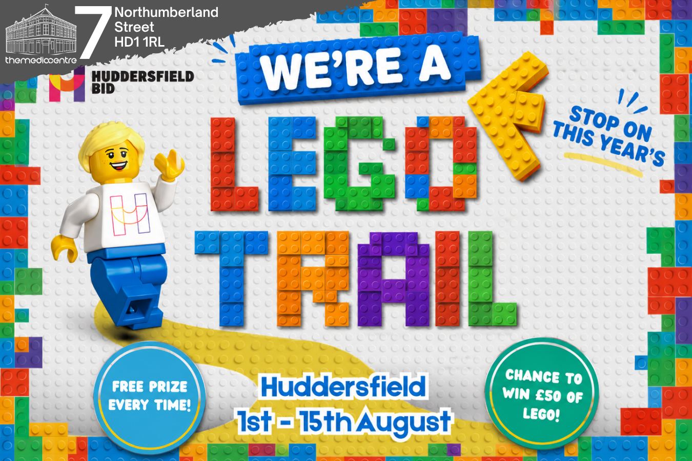 We're a stop on the Hello Huddersfield Lego Trail!