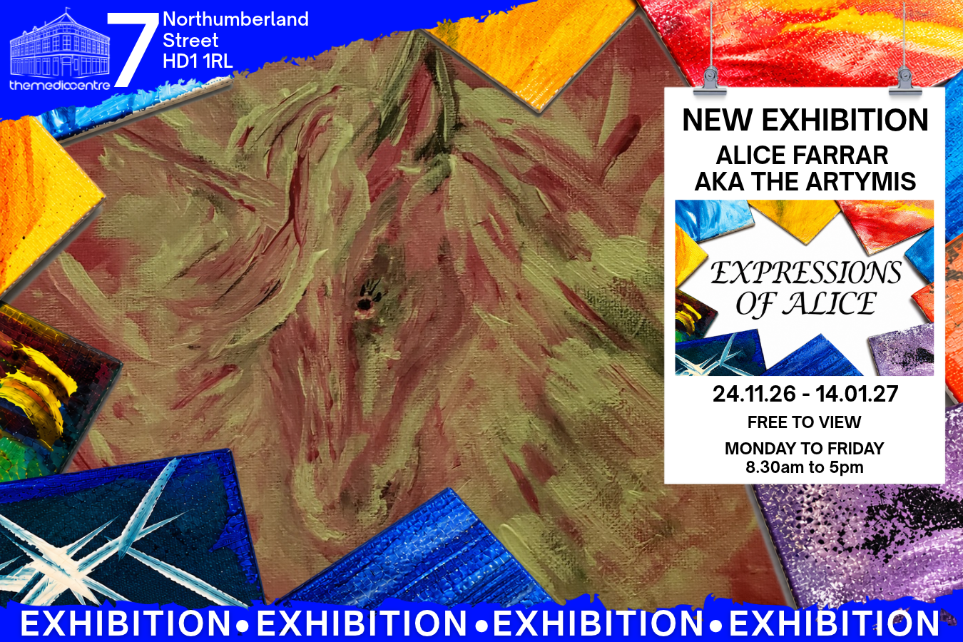 Exhibition: Expressions of Alice by Alice Farrar (AKA The Artymis)