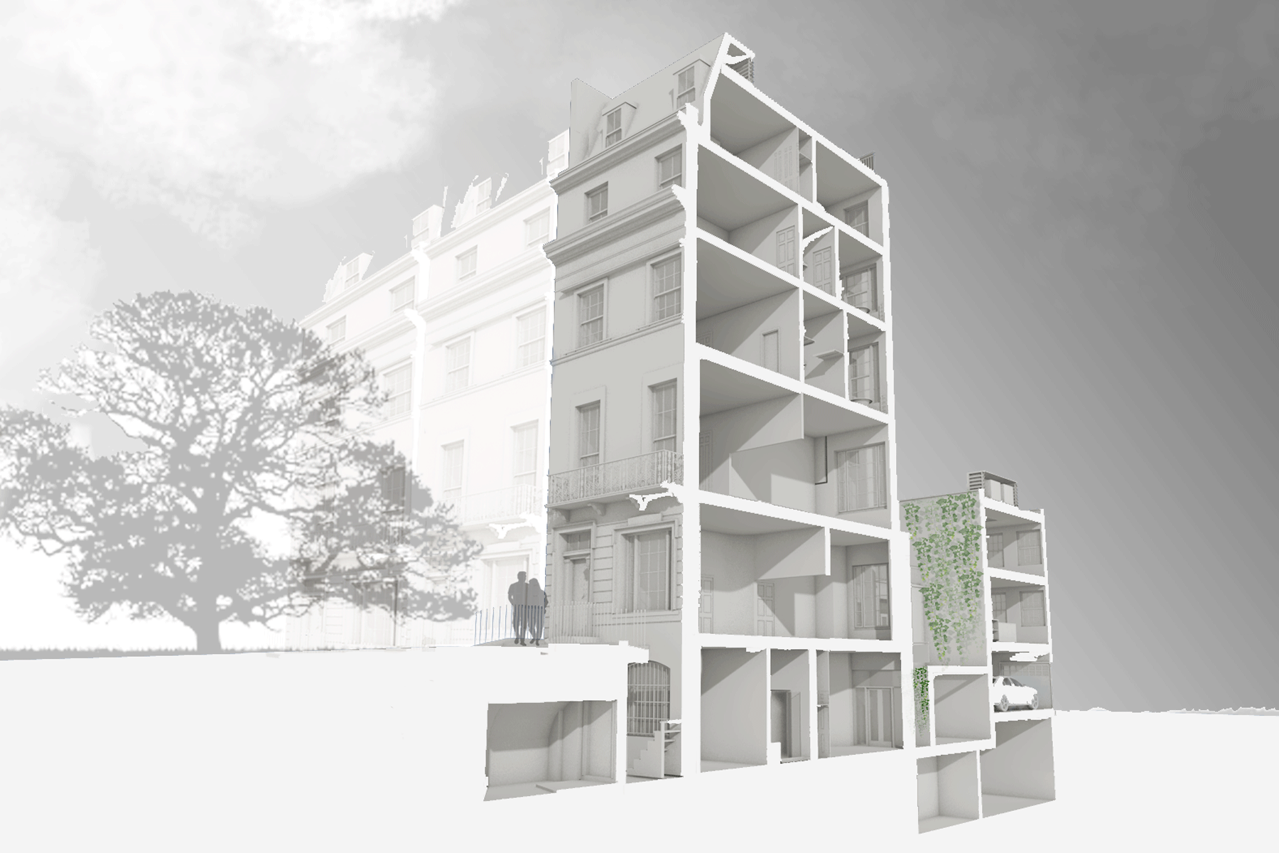 BELGRAVIA TOWNHOUSE - FRONT SECTION.gif