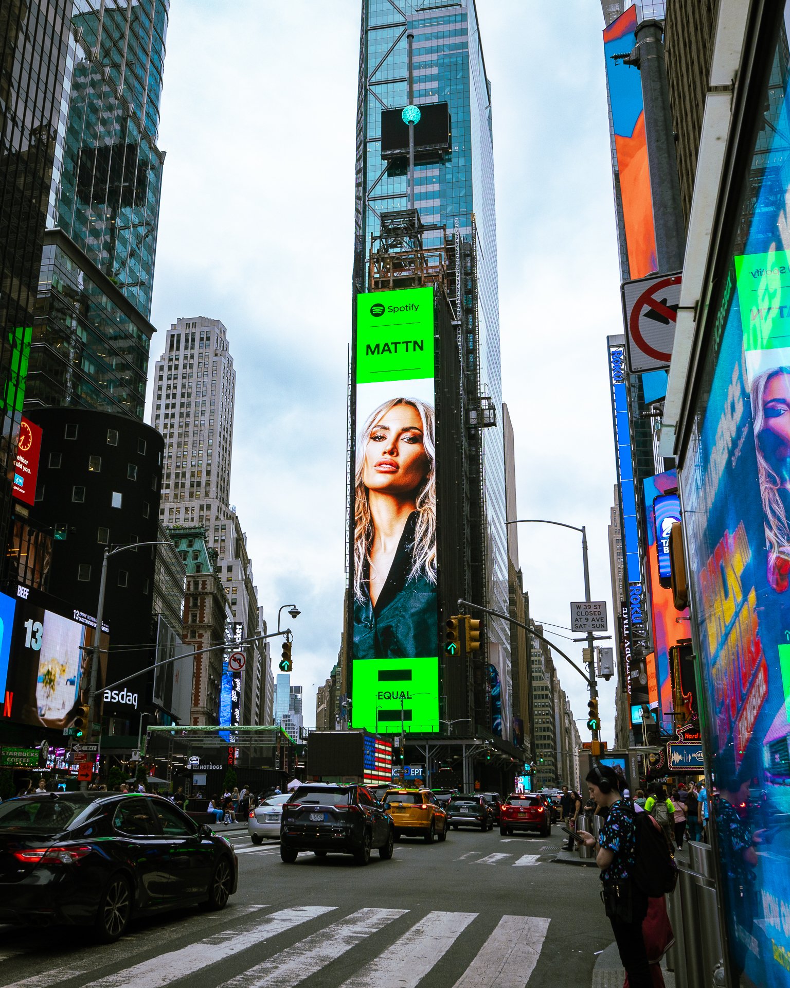MATTN for Spotify, Portrait at Times Square, New York City