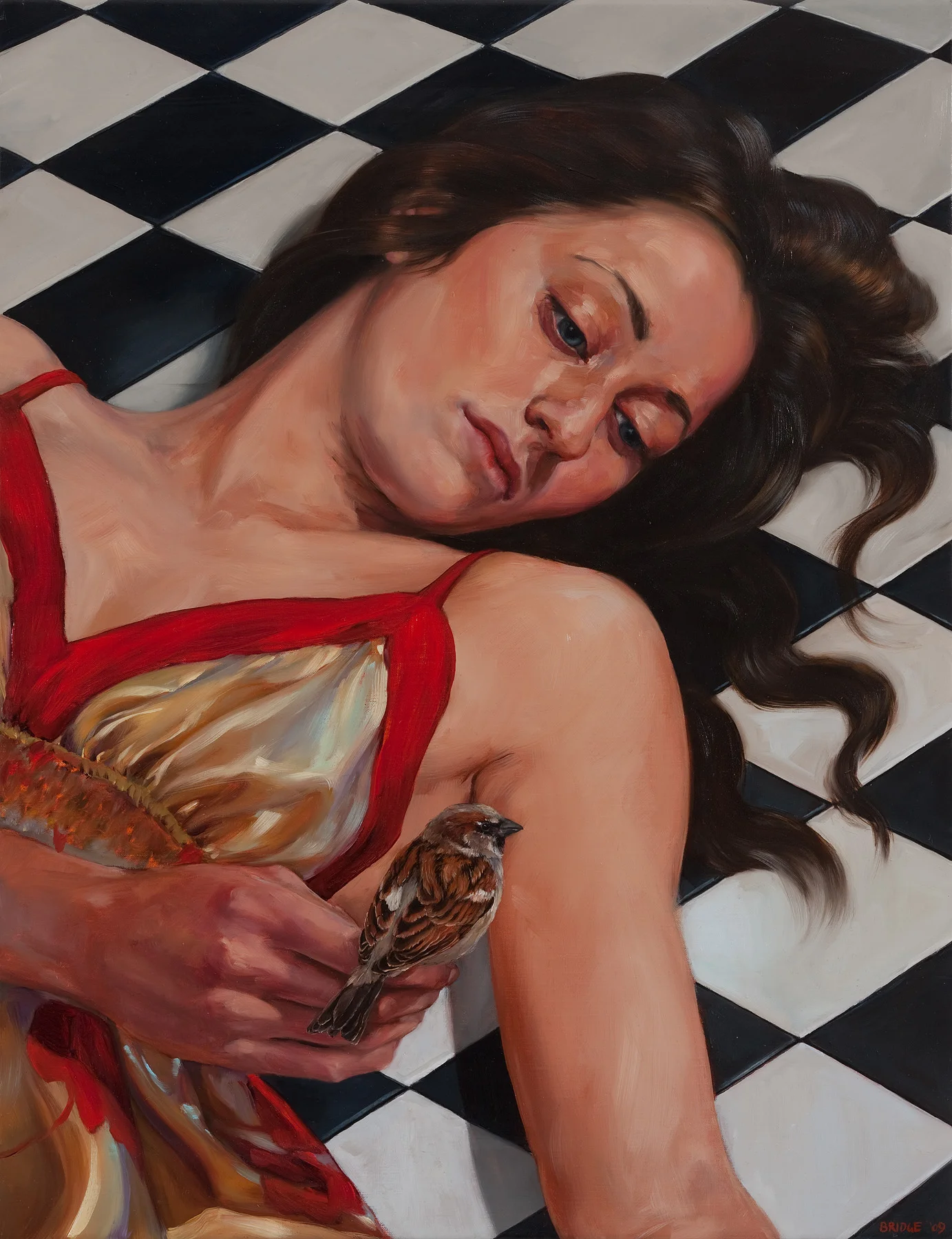 Bridge_Claire_Sparrow_oil on belgian linen_2009_ 46.35.5cm.jpg