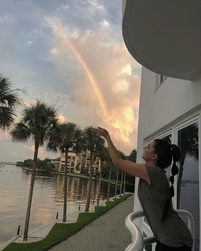 Reaching for Rainbows 🌈 #summerdaze #floridalife #magicalmoments #rainbows