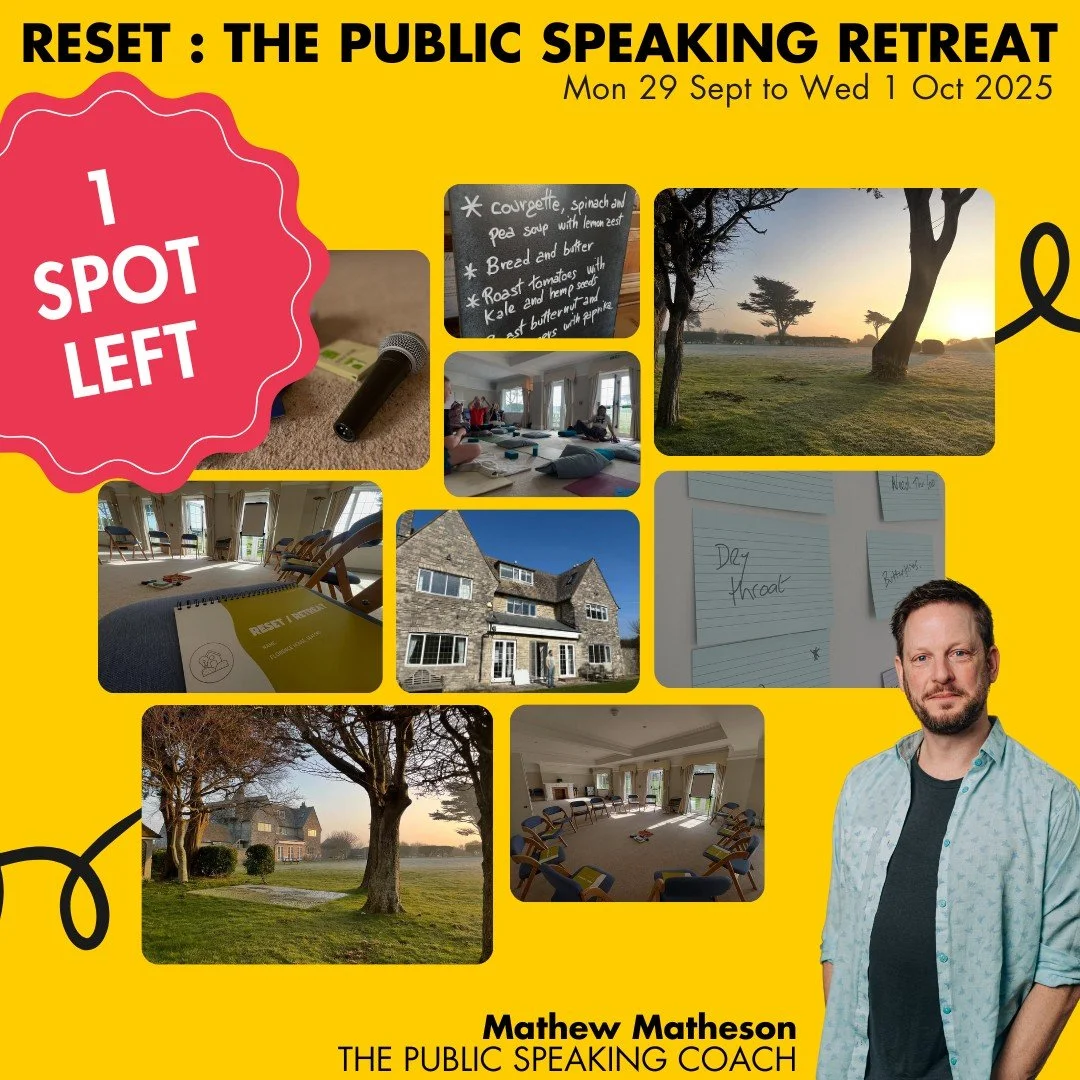 One weekend. One spot left. One question to ask yourself.

For years, I've worked with hundreds of people who know they have a powerful message but feel something is holding them back. It often shows up as:

&bull; The dread of hearing: &quot;Can you
