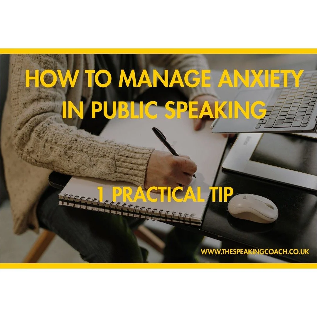 Practical Advice Post - how to manage nerves when public speaking.

INSIGHT

When you feel that adrenaline spike, this is your nervous system performing the way it is for a reason - it&rsquo;s gearing you up for success. 

Unfortunately, it can also 
