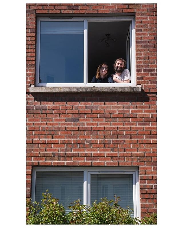 Anna &amp; Sinclair, at home.
- - -

We're less locked down now, and I'm still making portraits.

Sociable distance is an ongoing photo series made during the Covid-19 lockdown. 
The images have been made using my governmentally approved daily walk t