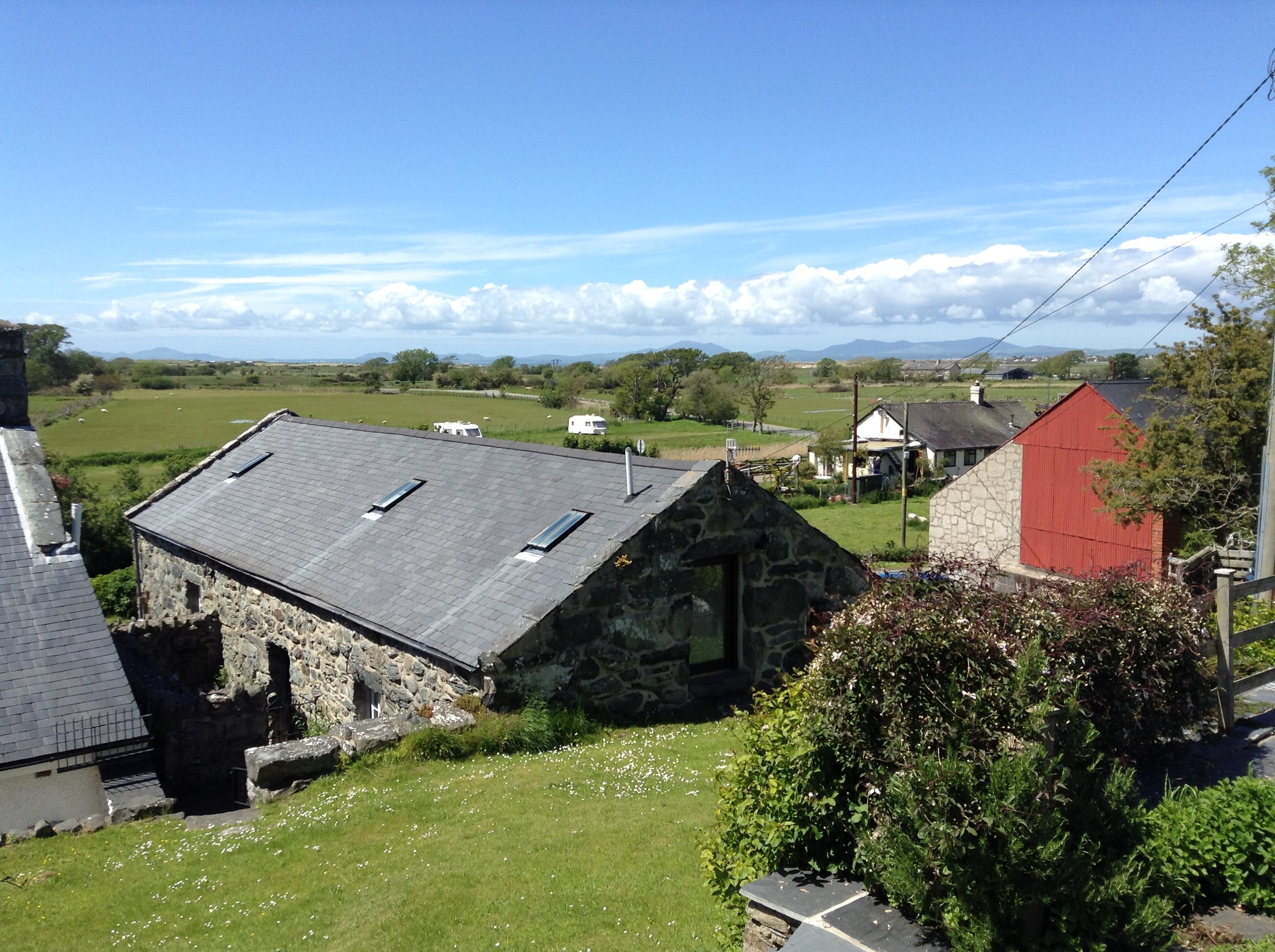 Beudy and Stabl cottages from above