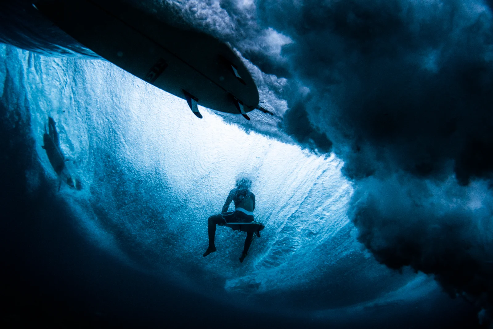 In a tube, you're already under. This is under under.