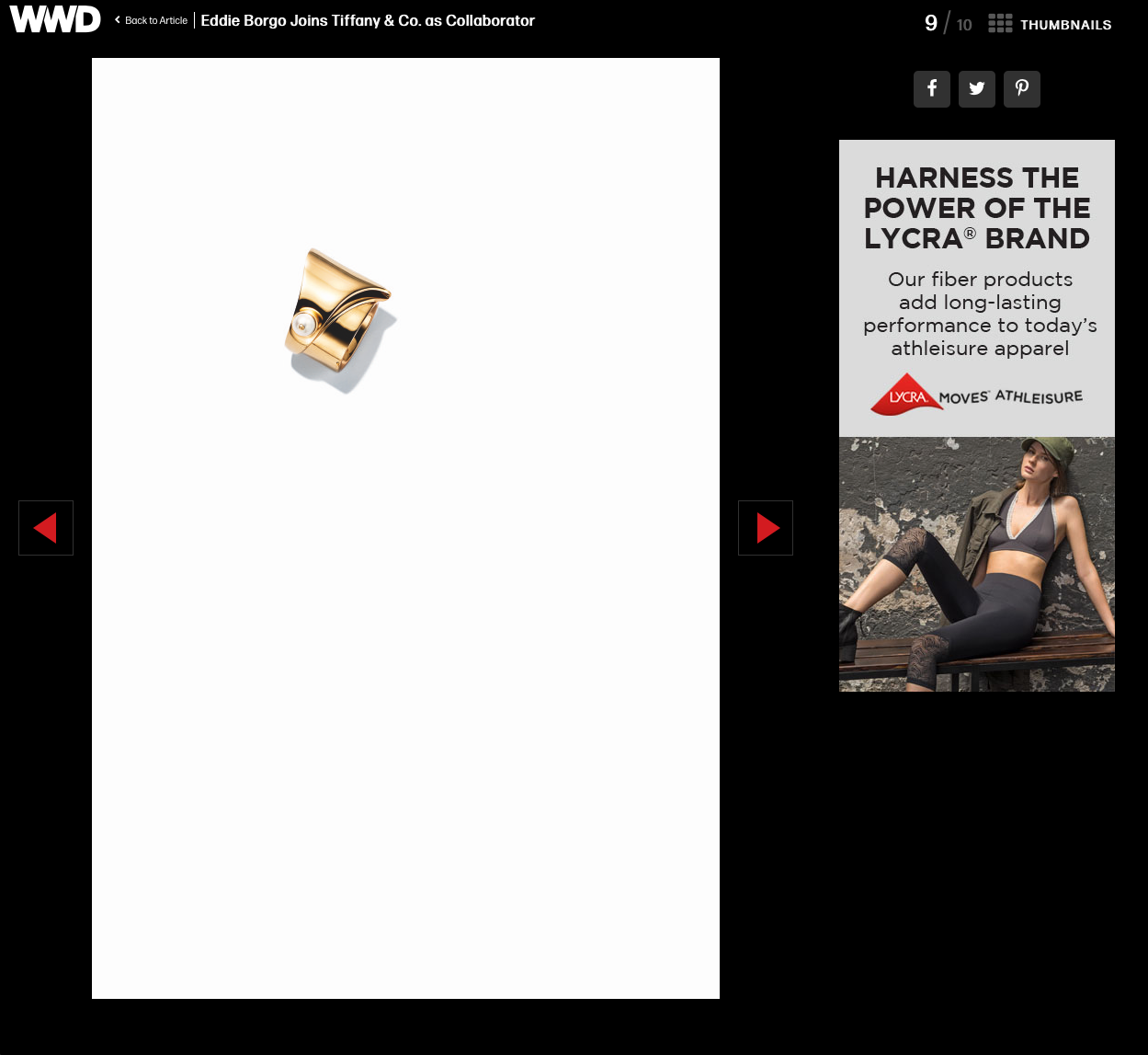 Production Ring as featured in WWD