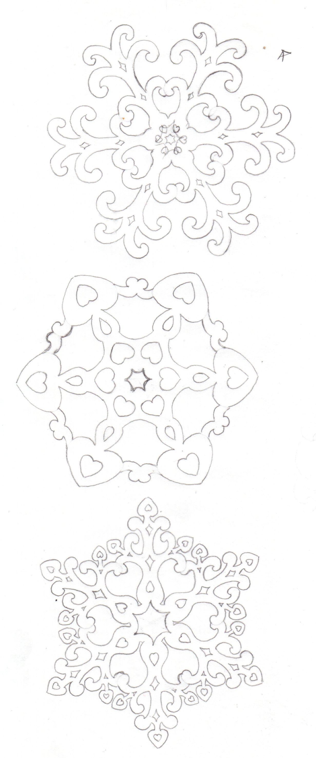 holiday ornaments snowflakes sketches.png