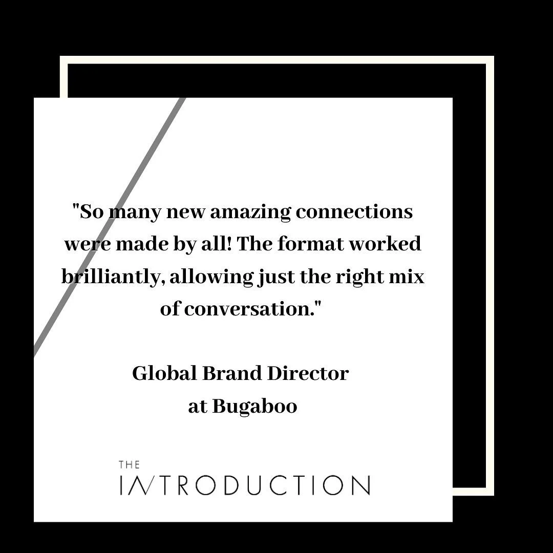 Great feedback from our networking series.

To find out more about upcoming events, email hello@theintroduction.co.uk

#theintroductionamsterdam