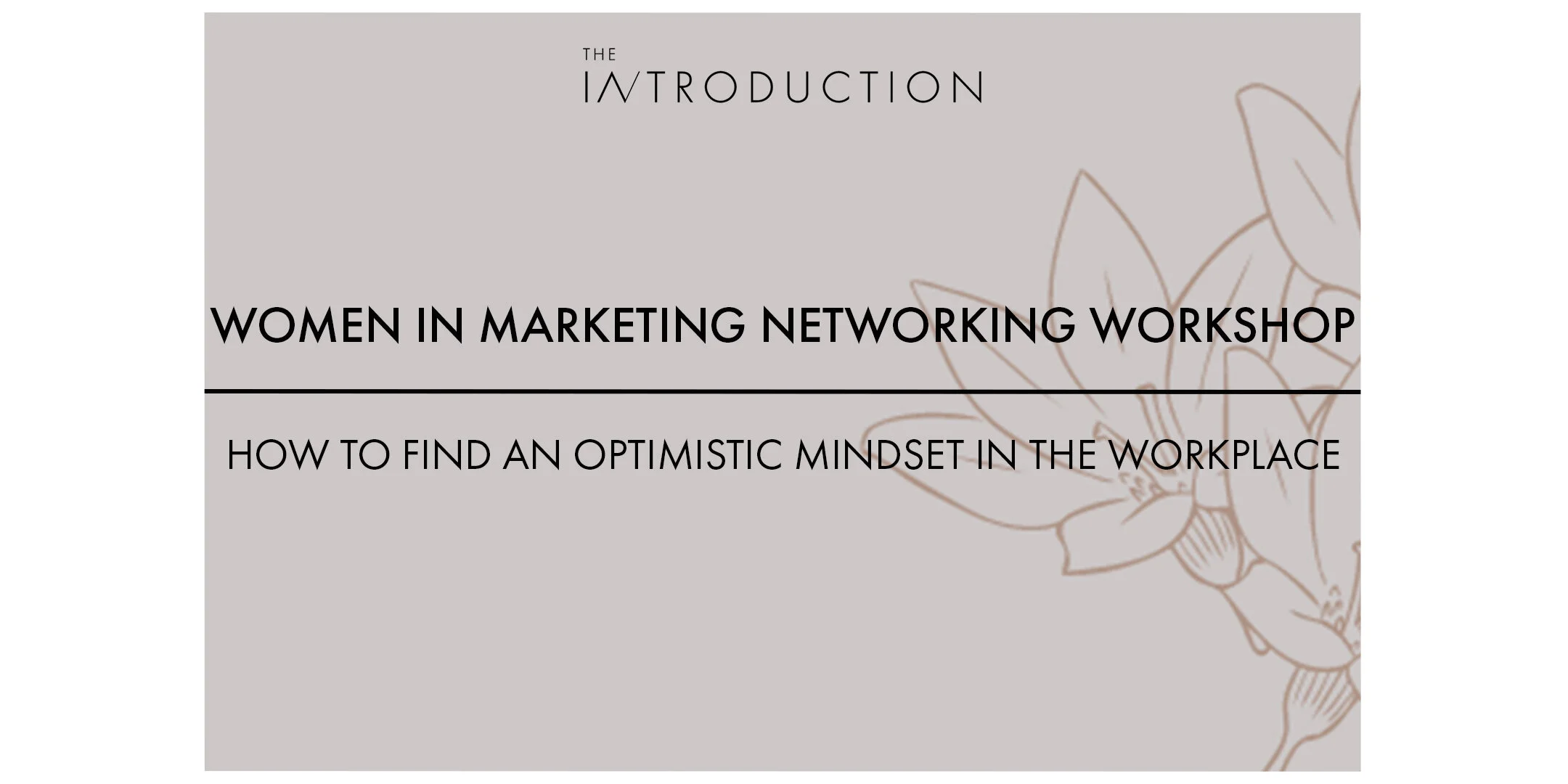 Women in Marketing Networking Workshop