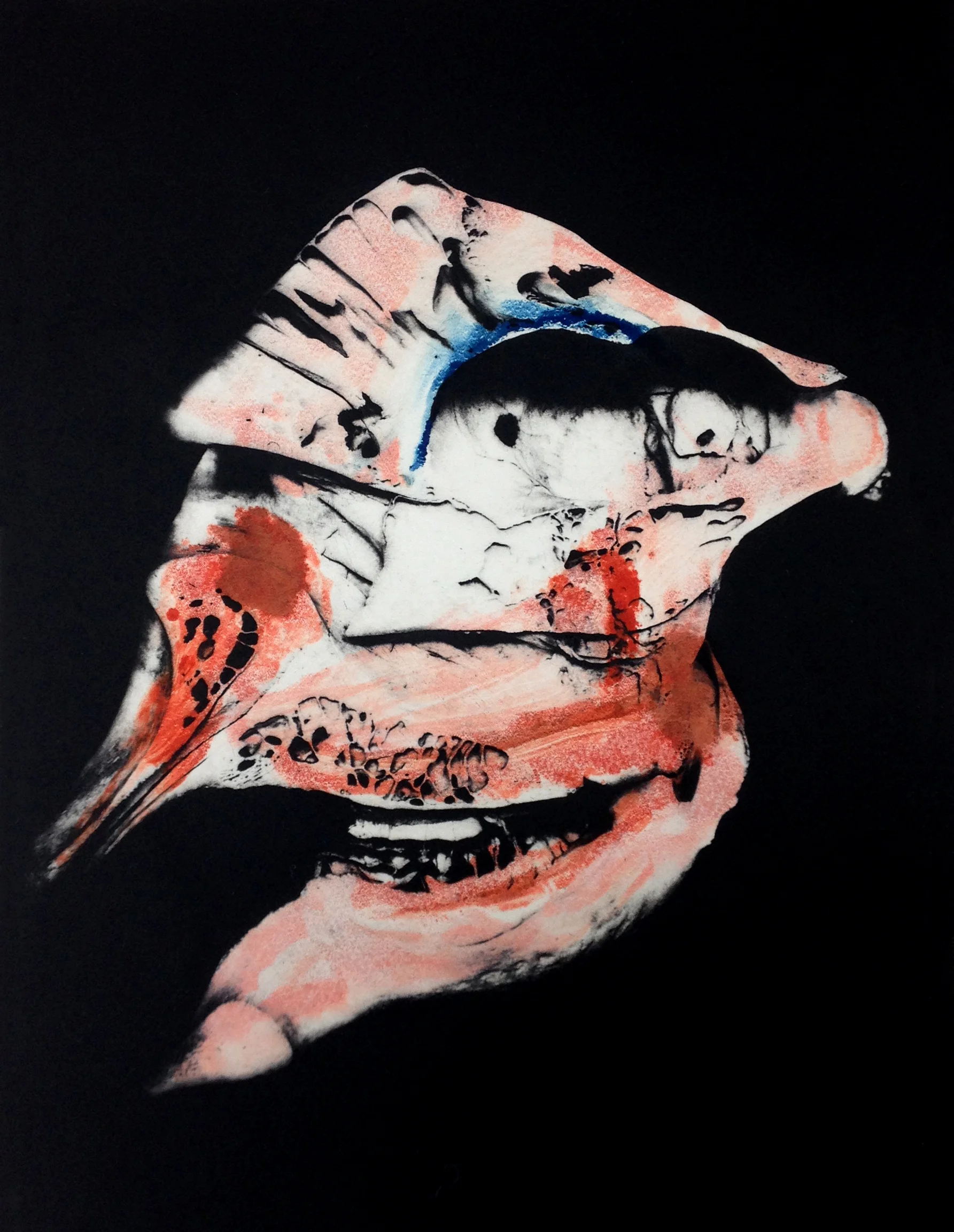 Punch, Etching with Monoprint, 55cm x 44cm