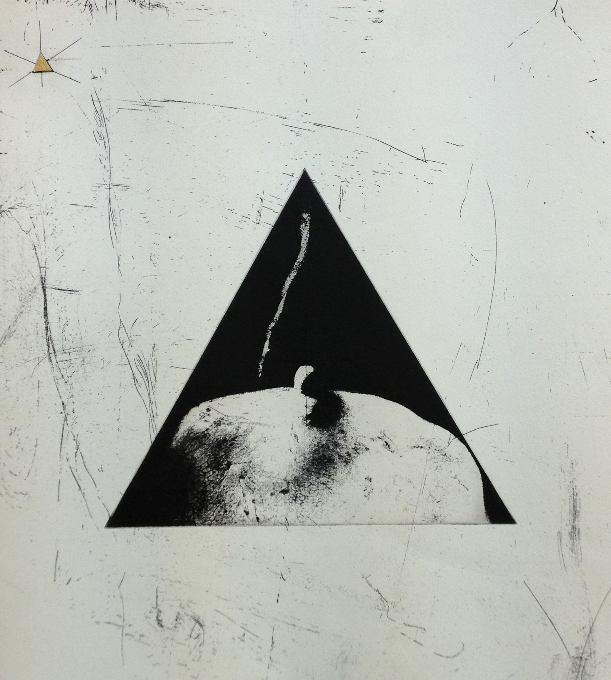 Duct, Etching with golf leaf