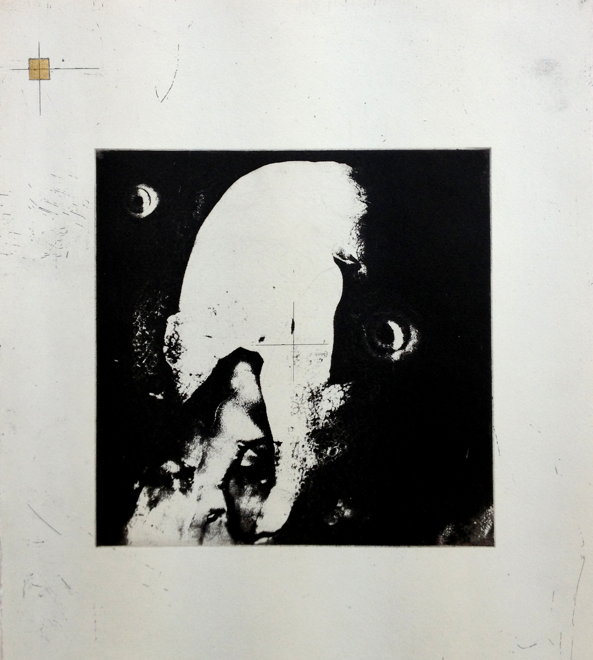 Naris, Etching with golf leaf