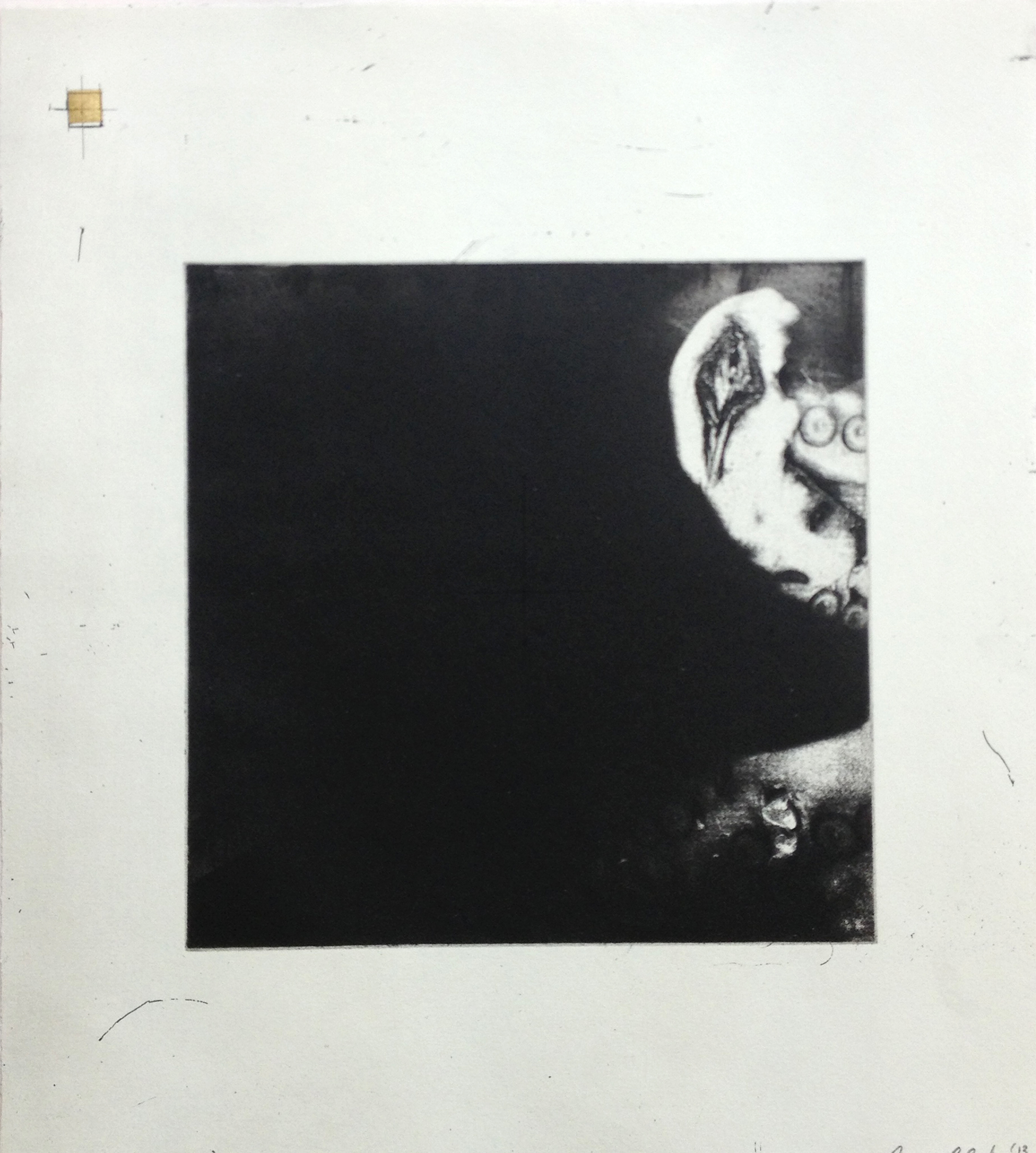 Os, Etching with golf leaf