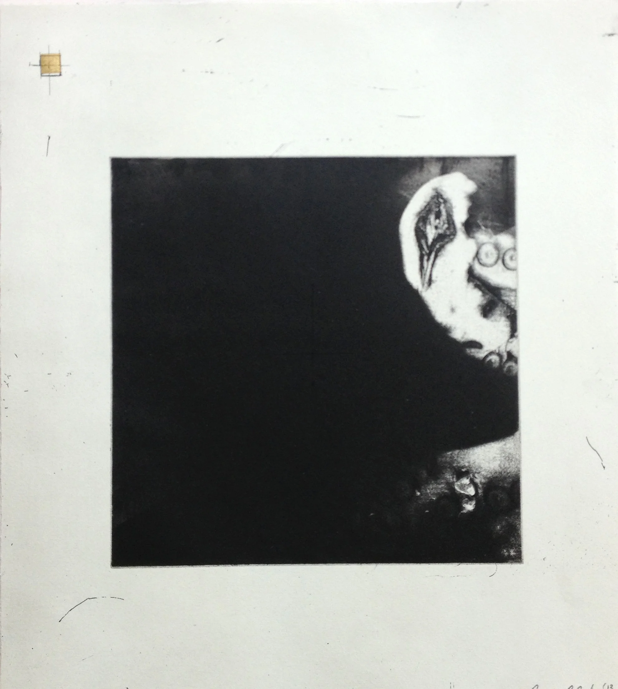 Os, Etching with golf leaf