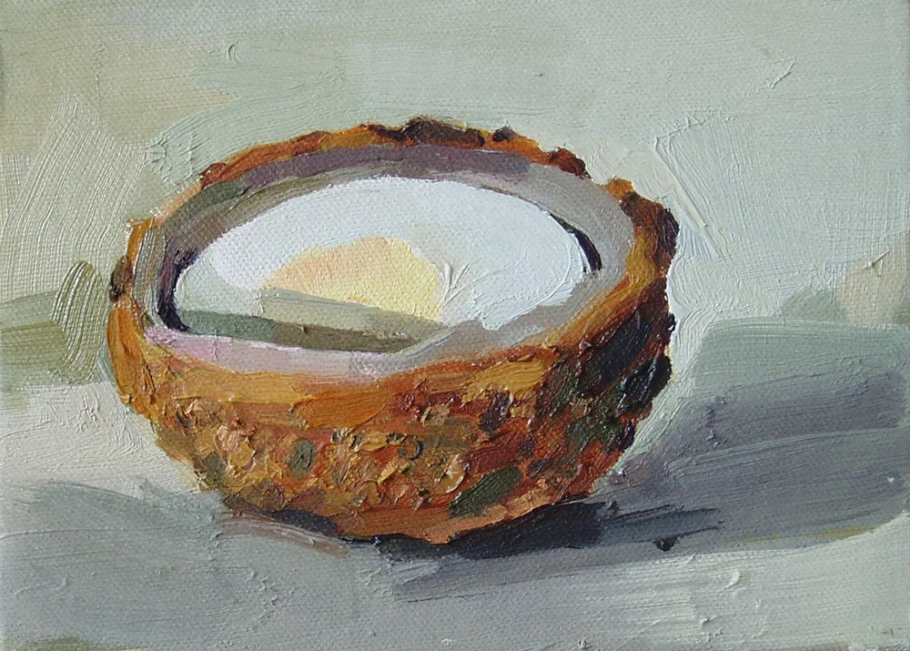 Scotch Egg, 2017. Oil on Board