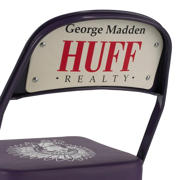 Double Back The perfect location for sponsor advertising, logos and any other message, the vinyl panel is mounted to the back of the chair. Available on models: 2000, 3000, 4000 Click to enlarge photo