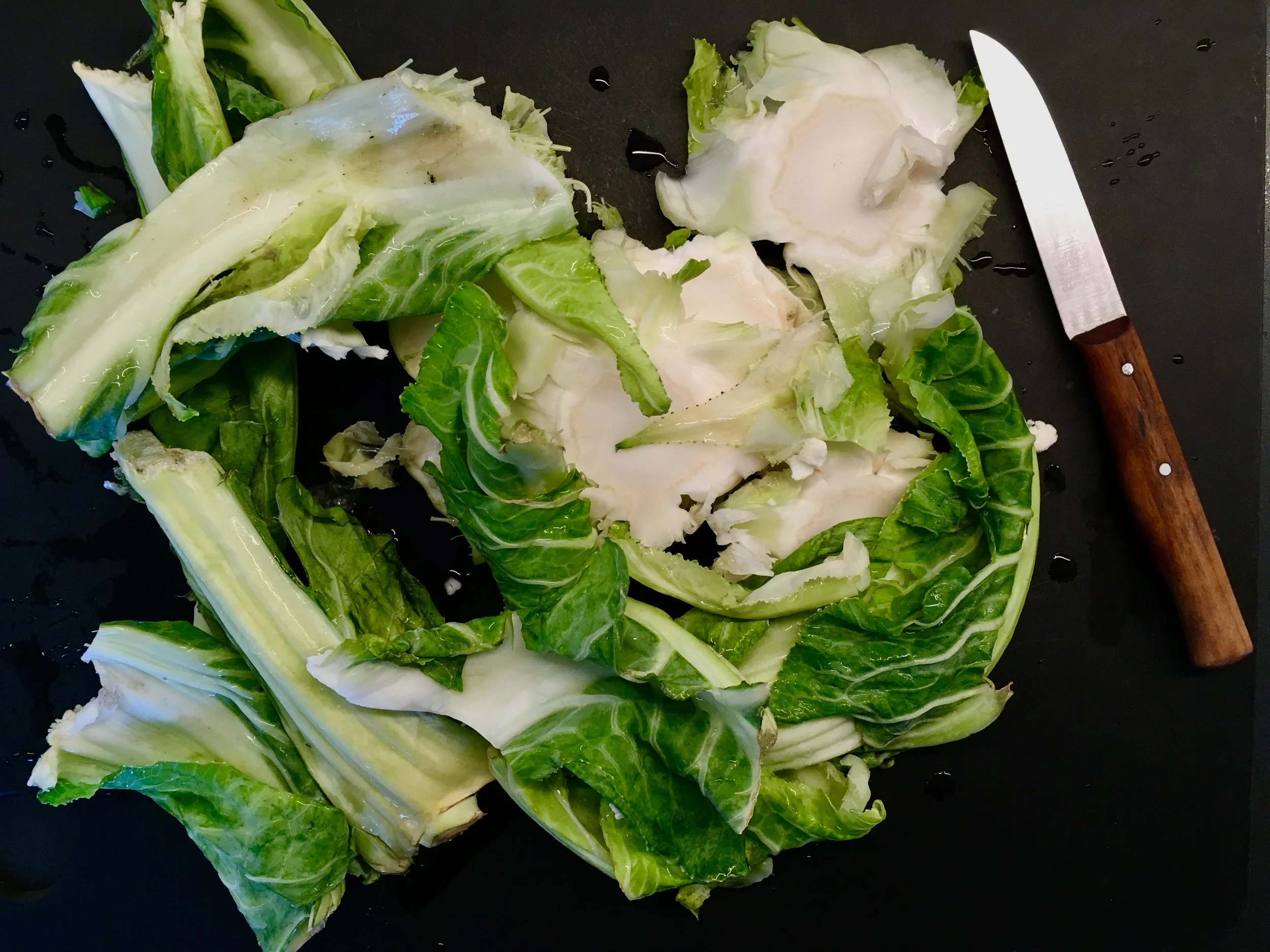 Leaves and stems of a cauliflower often get the stepchild treatment in the kitchen…