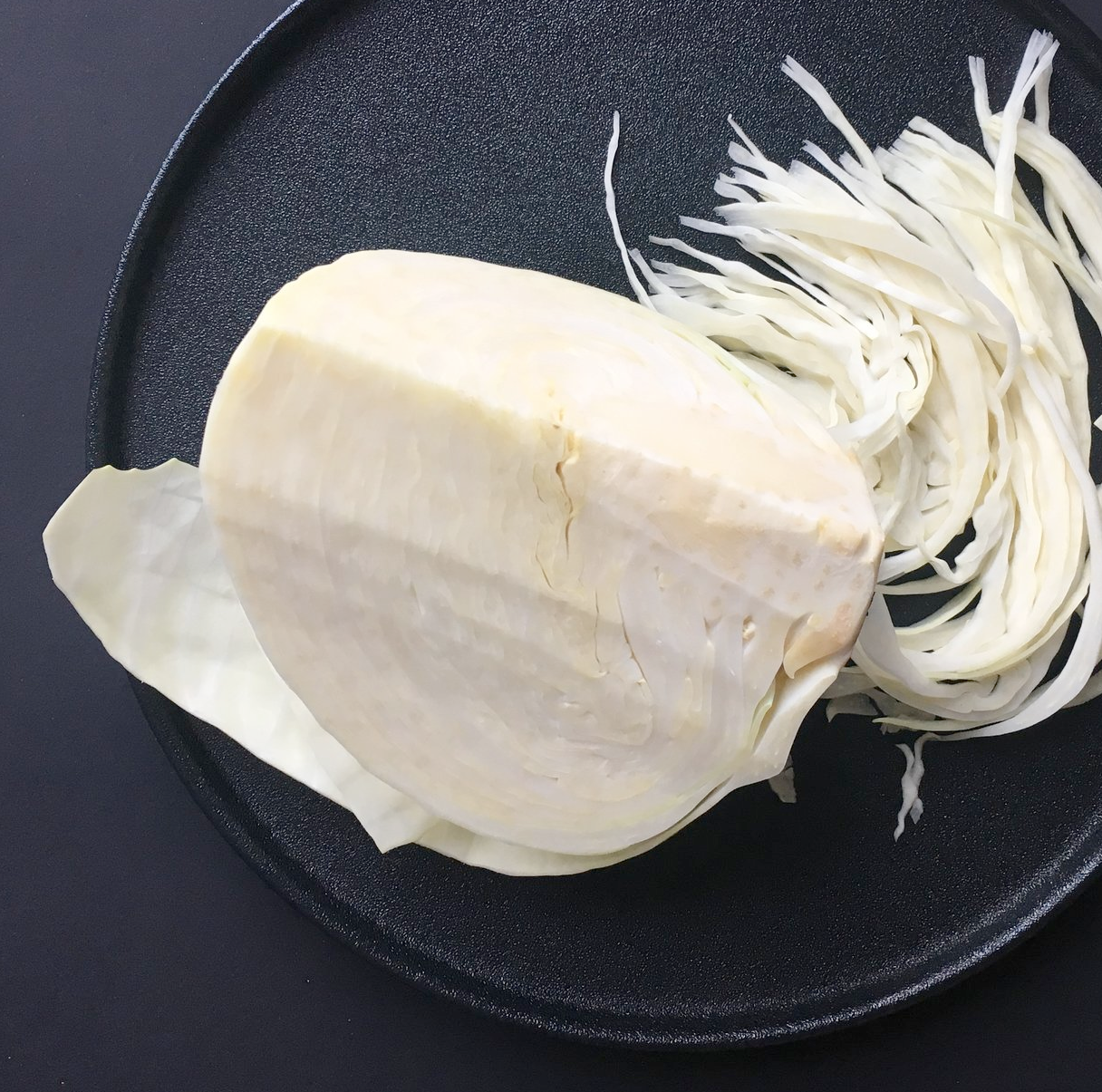 sauerkraut from half a cabbage