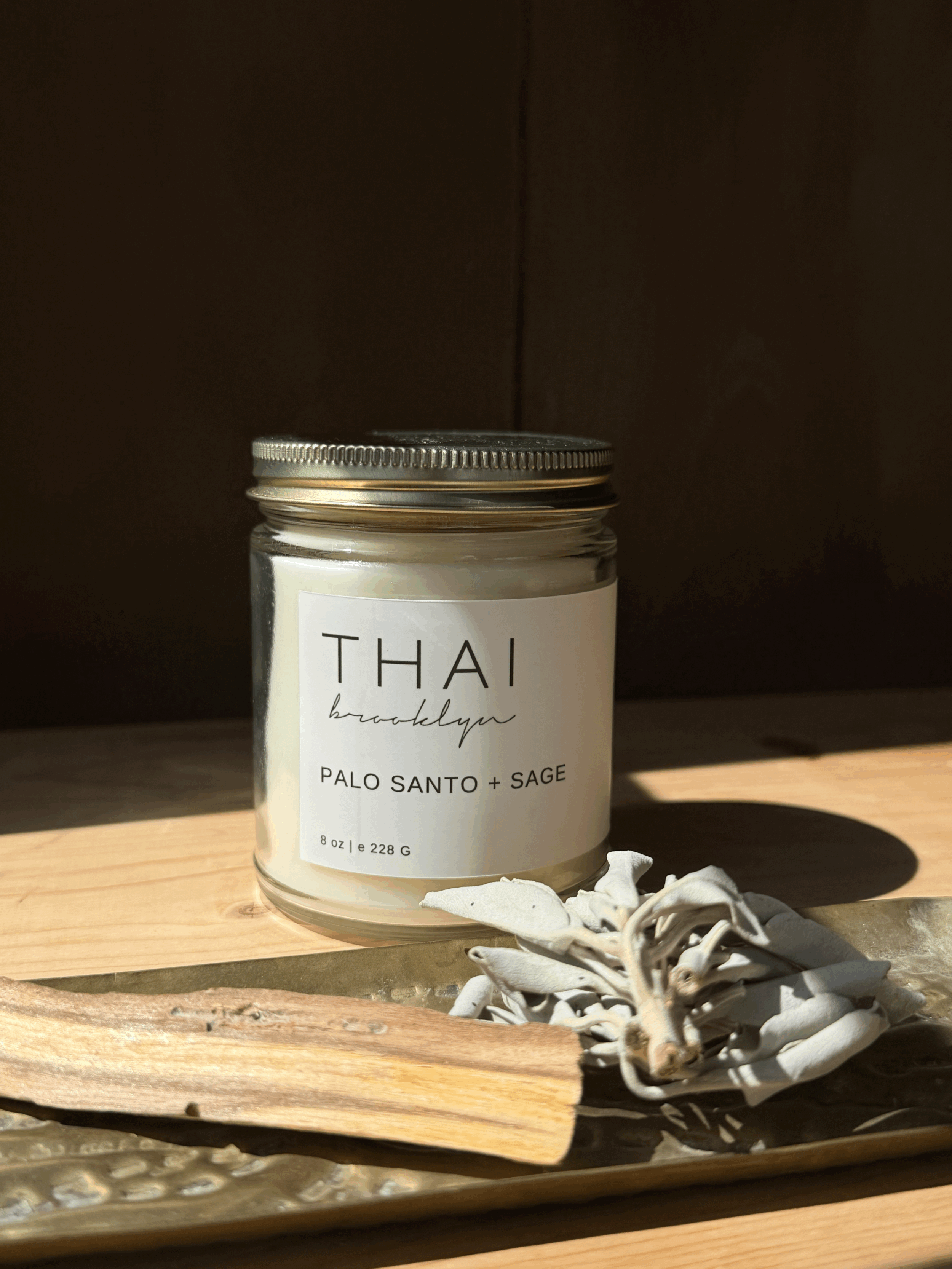 PALO SANTO + SAGE Jar Candle