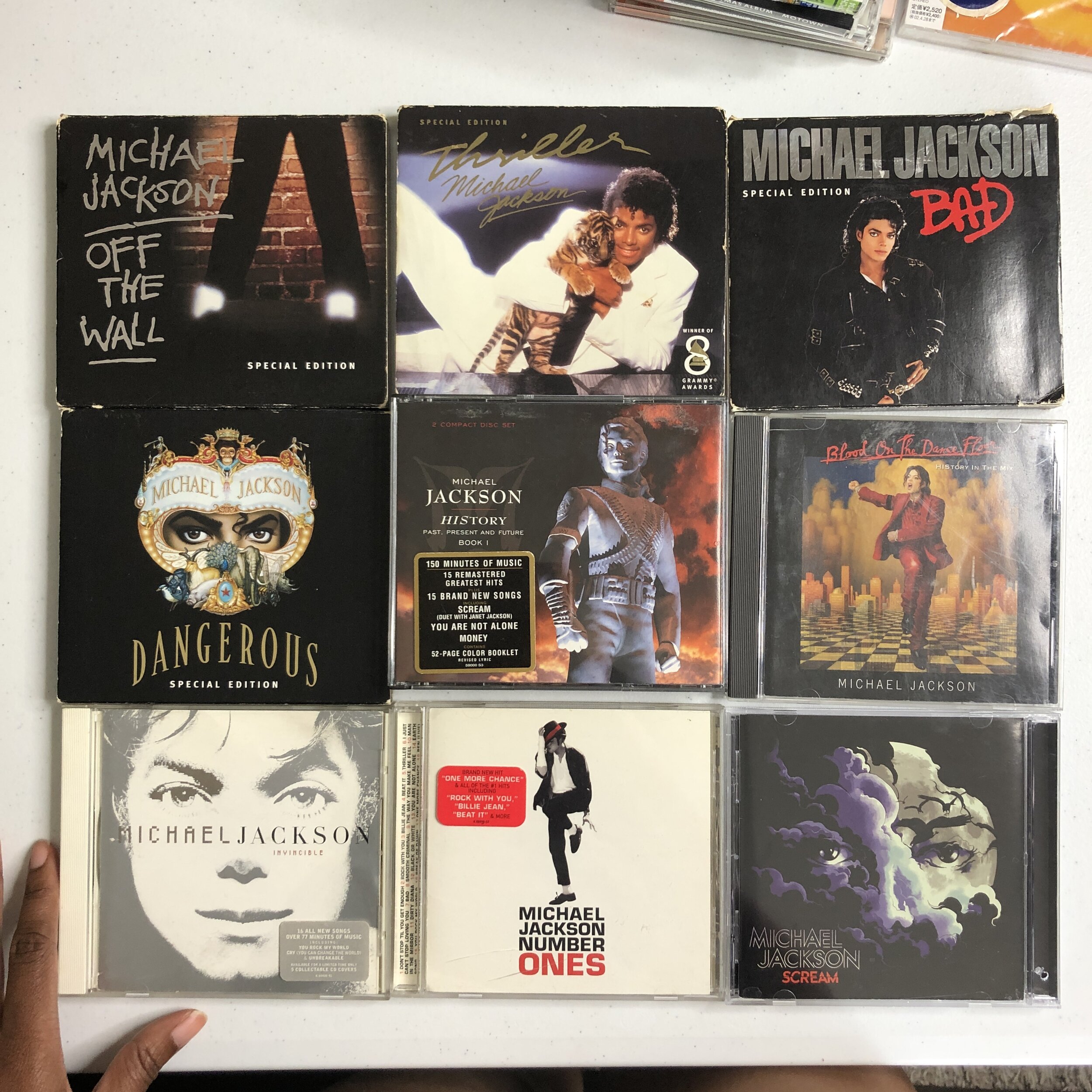 my MASSIVE Michael Jackson CD collection (links & photos included