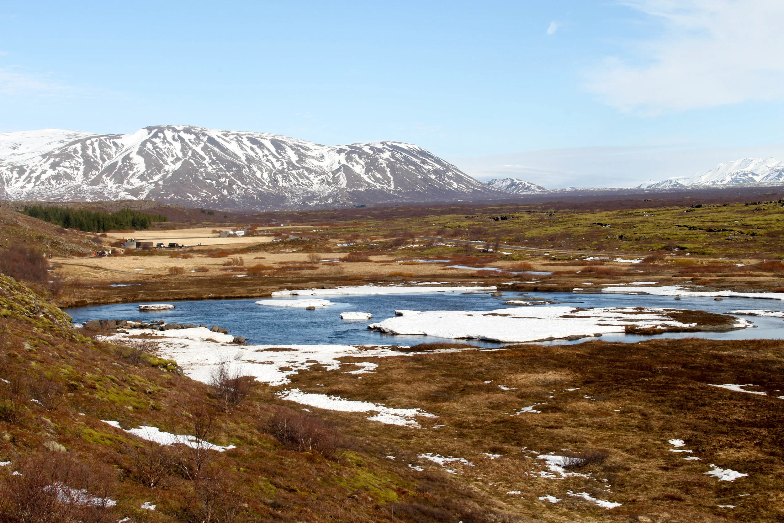 looking out from Þingvellir (Thingvellir) National Park
