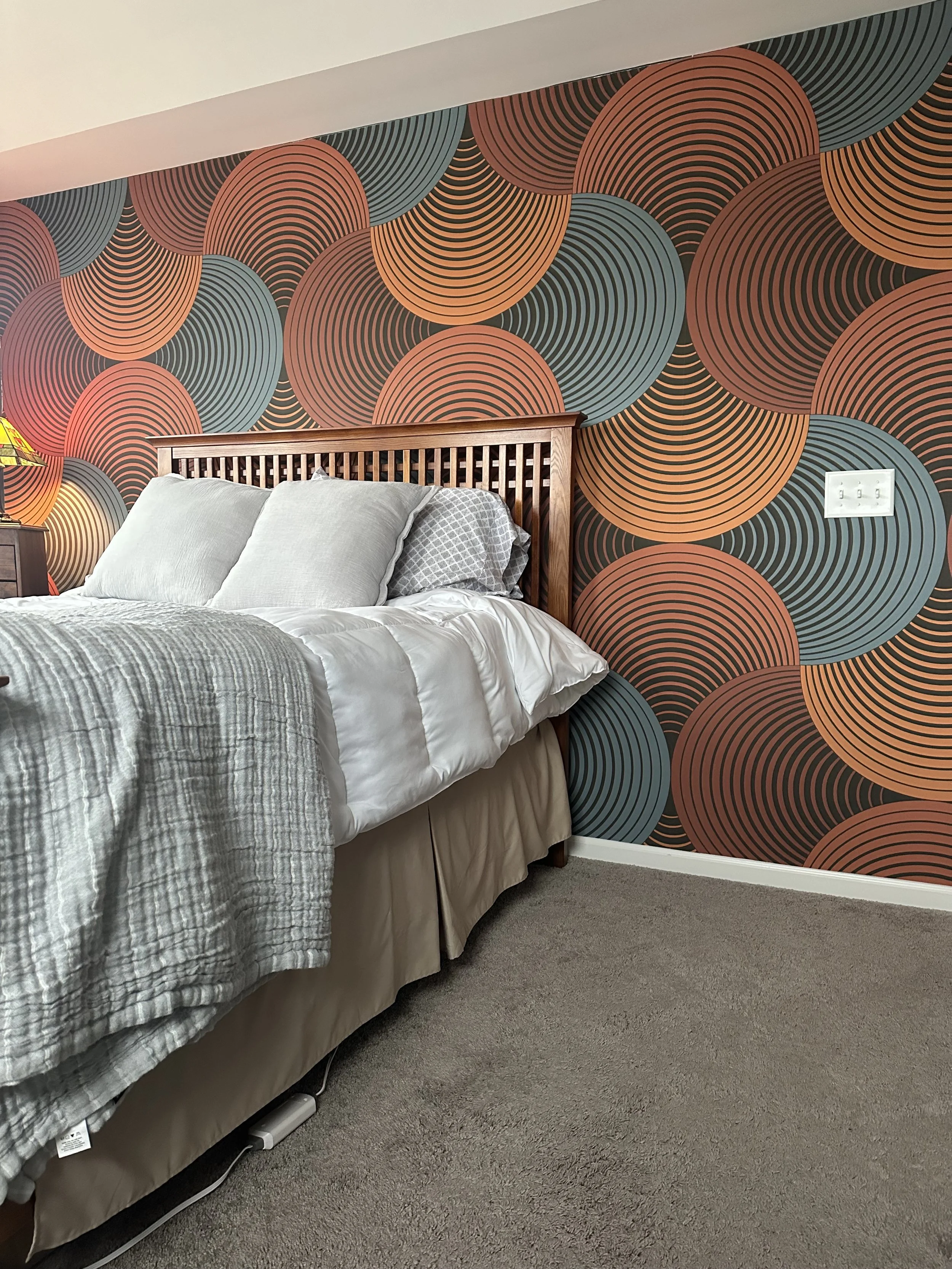 Bonus:  Wallpapered a Wall!