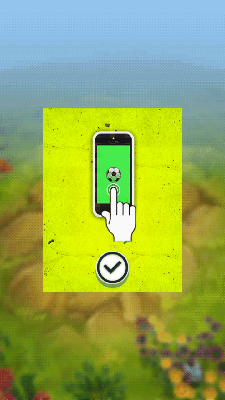  Screenshot of the instructions that were added to the Net Kicks controller to improve player understanding  