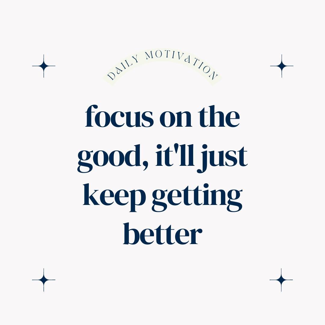 Monday motivation! ✨

What good are you choosing to focus on today?
