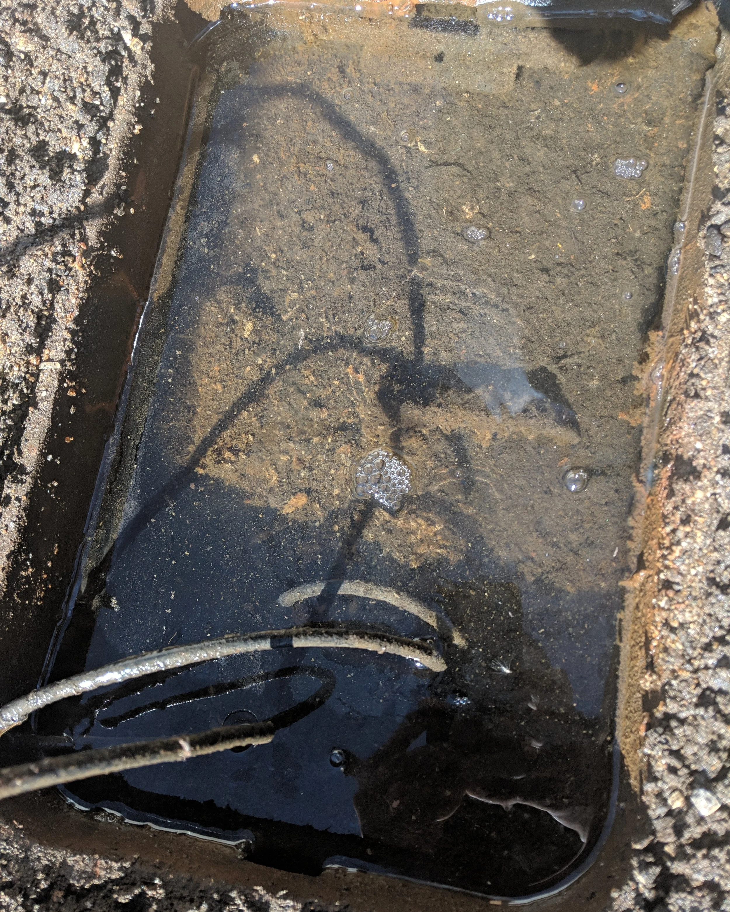 Water meter that hasn’t been manually read in a long time.
