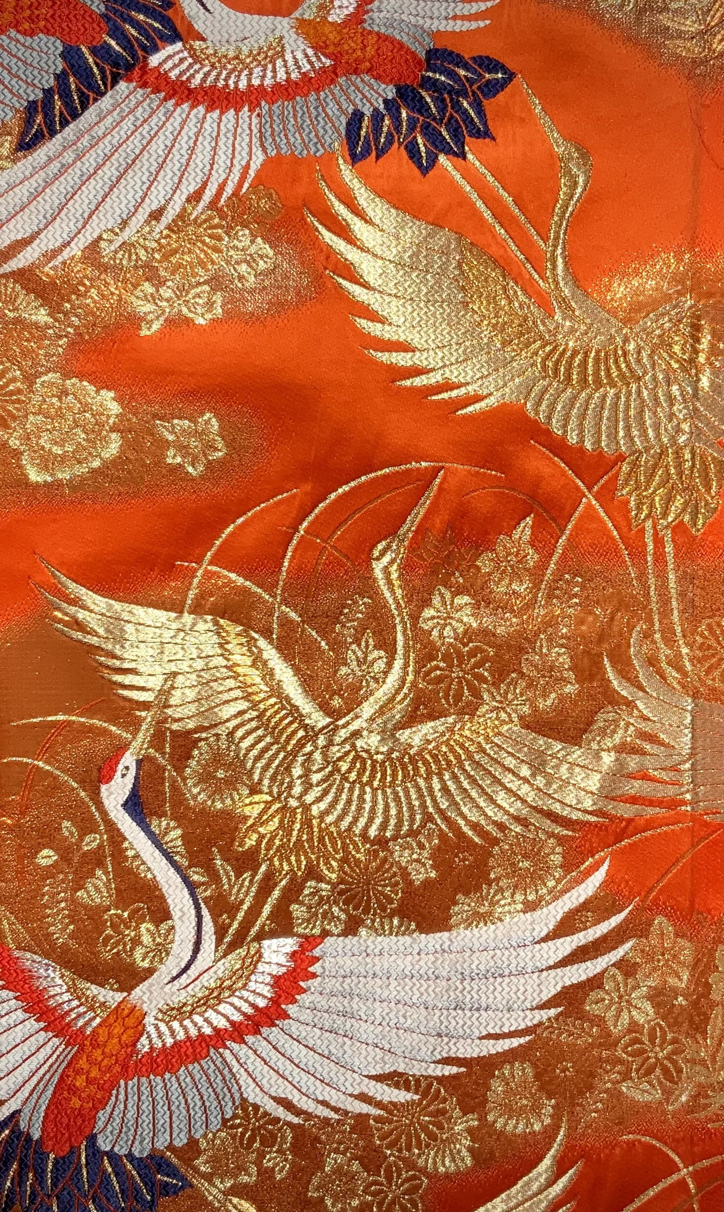Japanese obi fabric used to create unique apparel by Kirsty Chivers Handmade