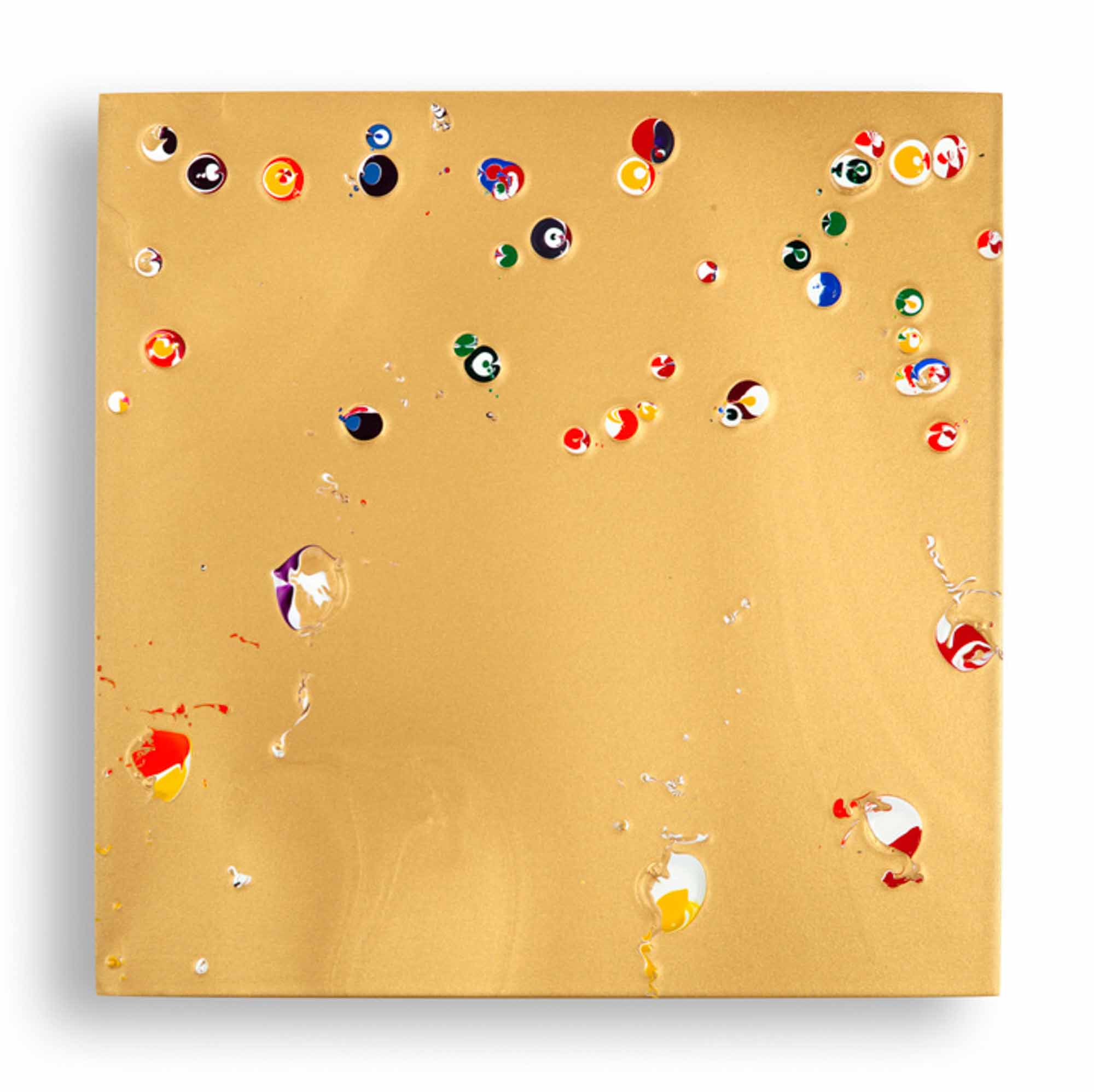 Ed Cohen, Our little spirit flitted as fast and light as a moth, 2017, Fluid acrylic on canvas, 12" x 12"